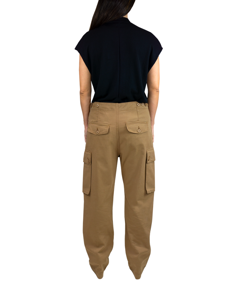 Women's Cargo Pant in Ermine-full view (back)