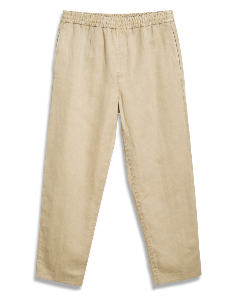 Men's Cotton Linen Pant in Stone