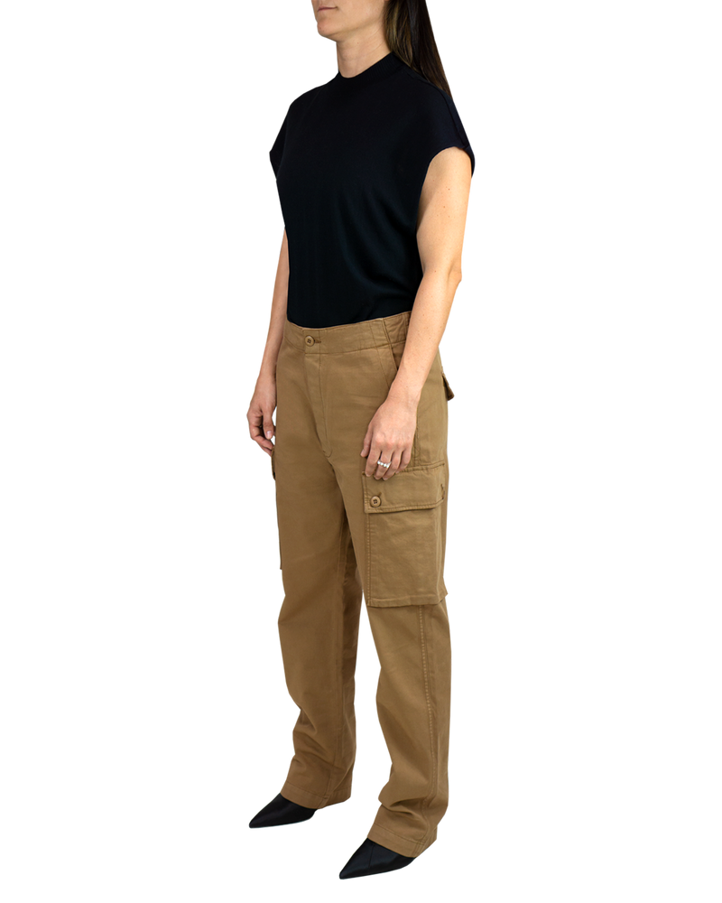 Women's Cargo Pant in Ermine-full view (side)