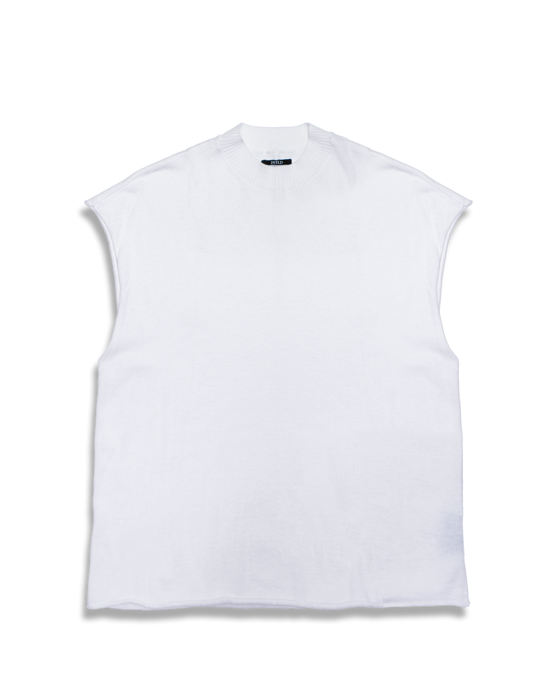 Unisex Muscle Tee in Ivory-flat lay (front)